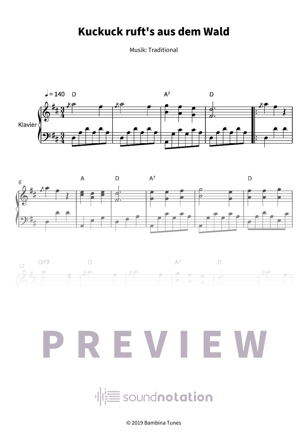 Kuckuck ruft's aus dem Wald - Preview Page 1