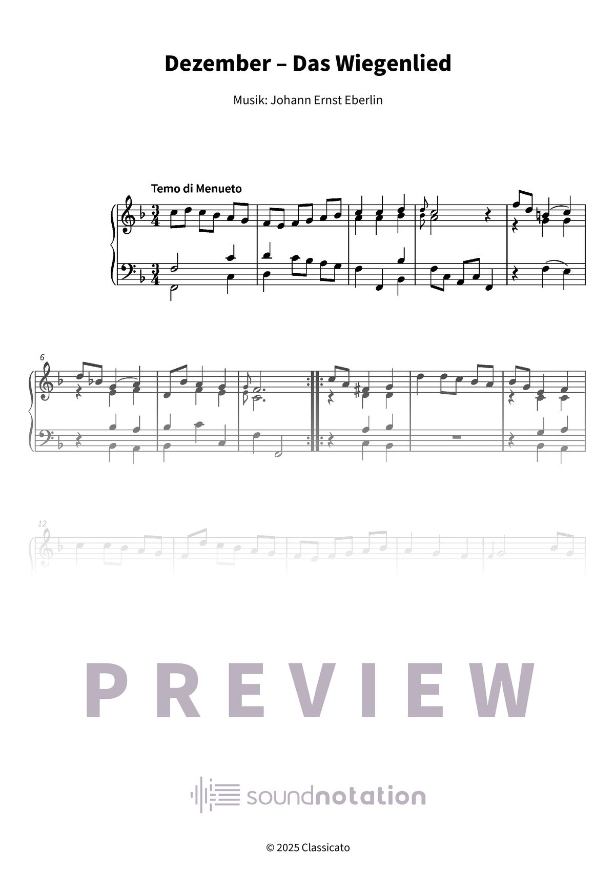Dezember – Das Wiegenlied - Preview Page 1