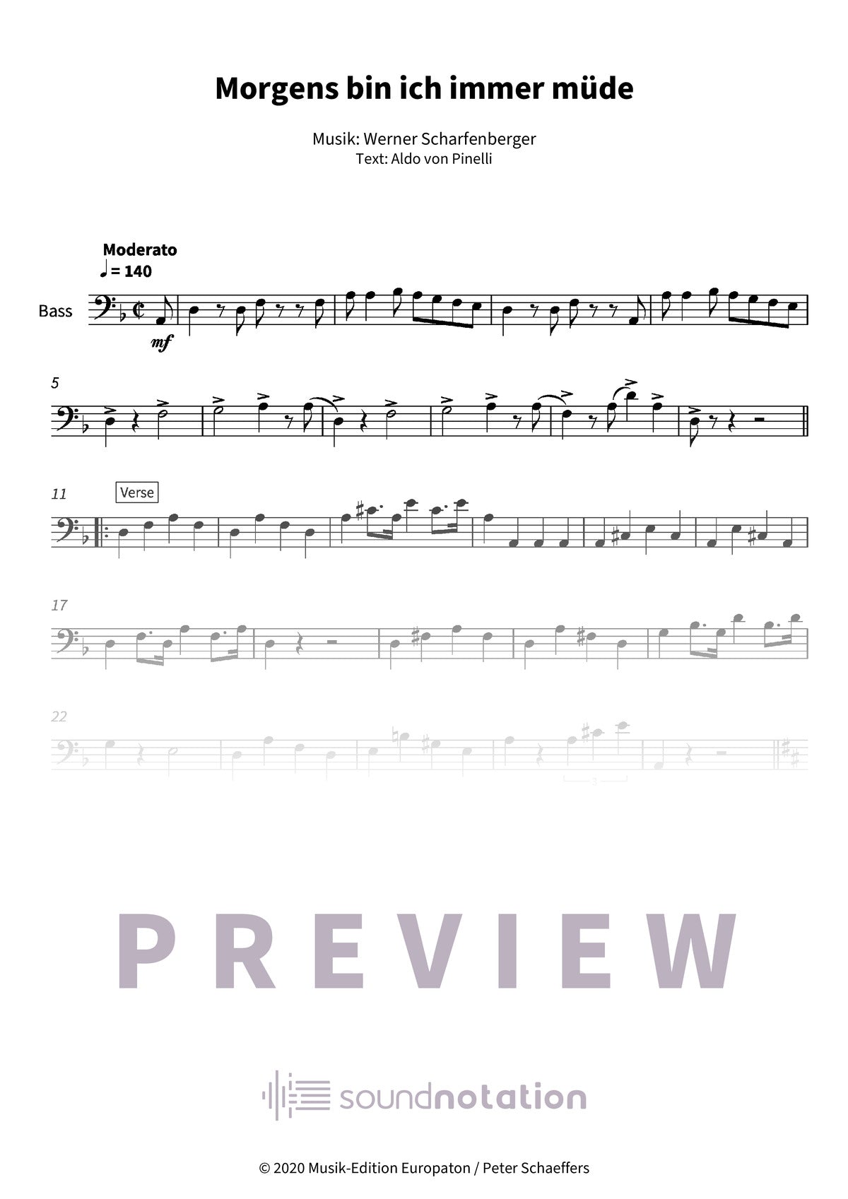 Morgens bin ich immer müde - Preview Page 1