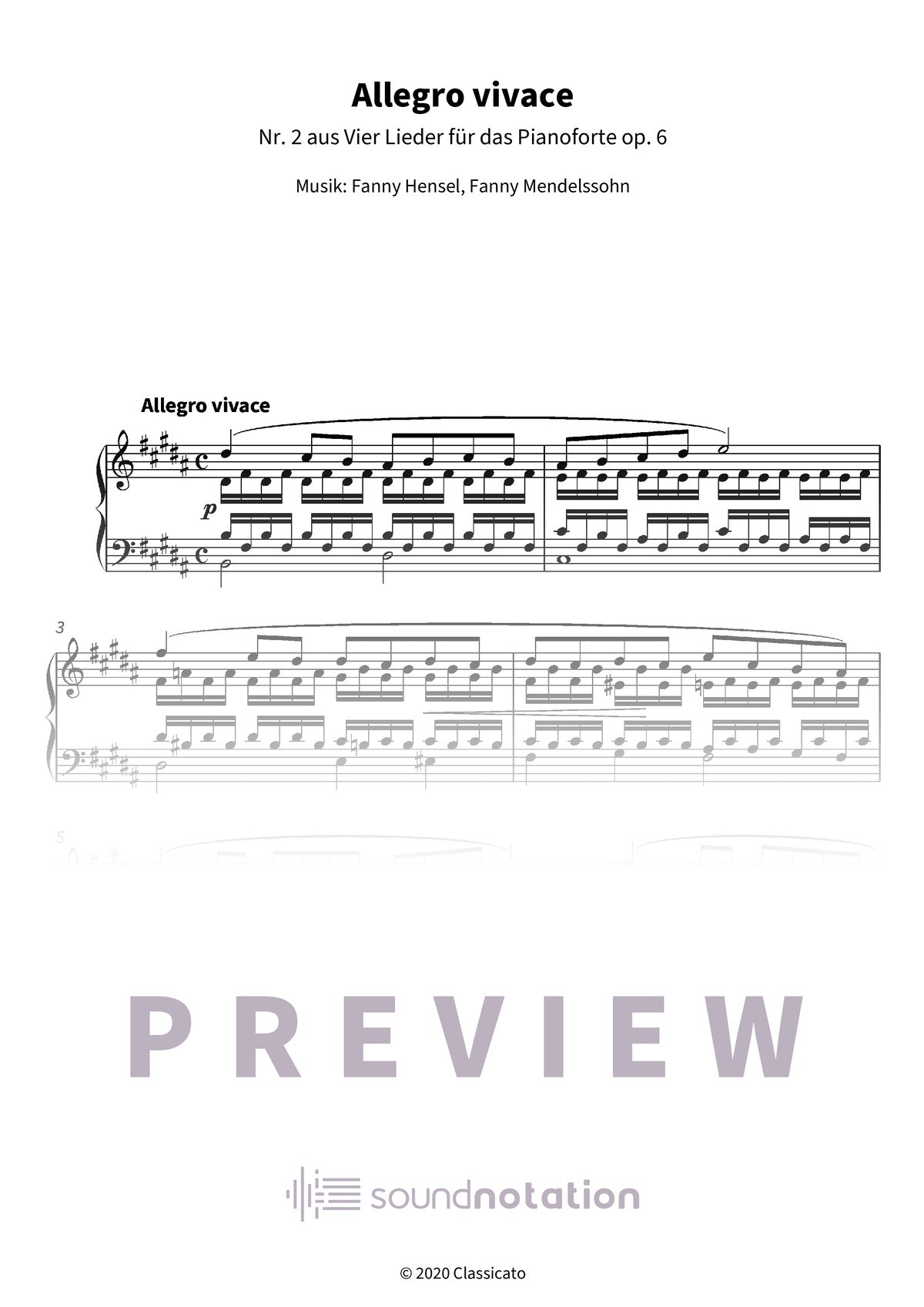Allegro vivace - Preview Page 1