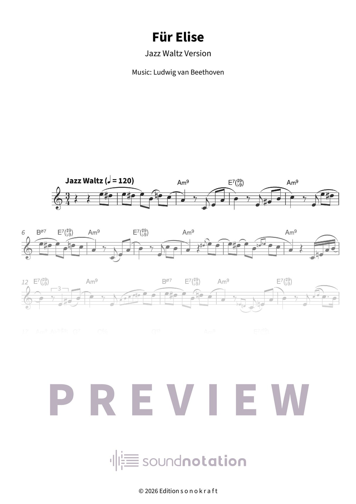 Für Elise - Preview Page 1