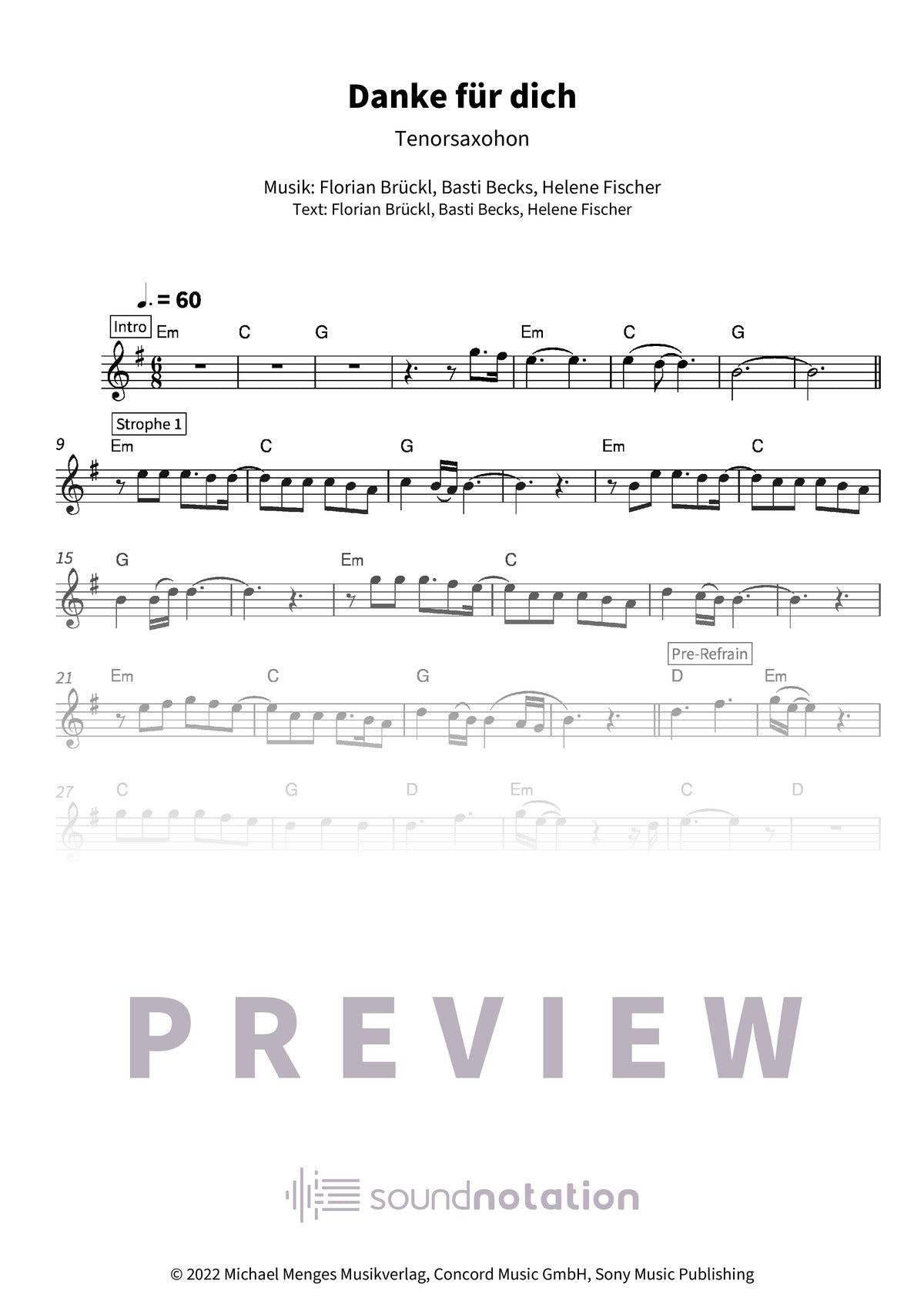 Danke für dich - Preview Page 1