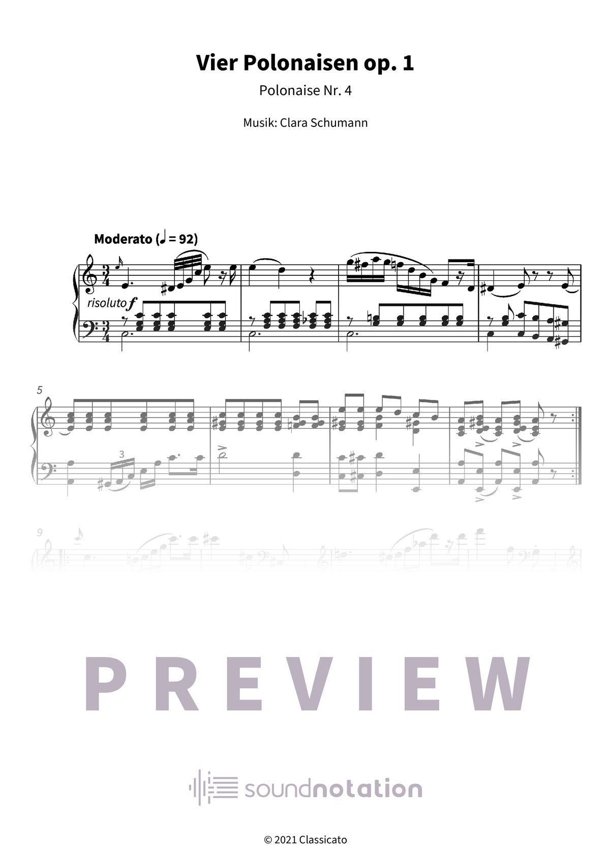 Vier Polonaisen op. 1 - Preview Page 1