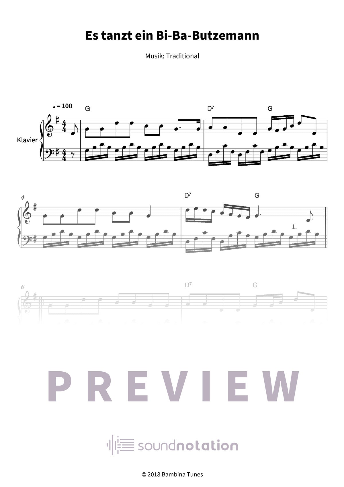 Es tanzt ein Bi-Ba-Butzemann - Preview Page 1
