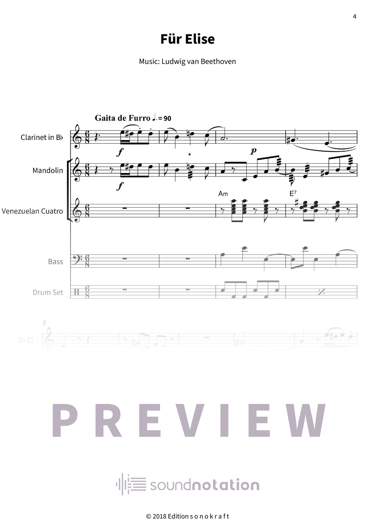 Für Elise - Preview Page 1