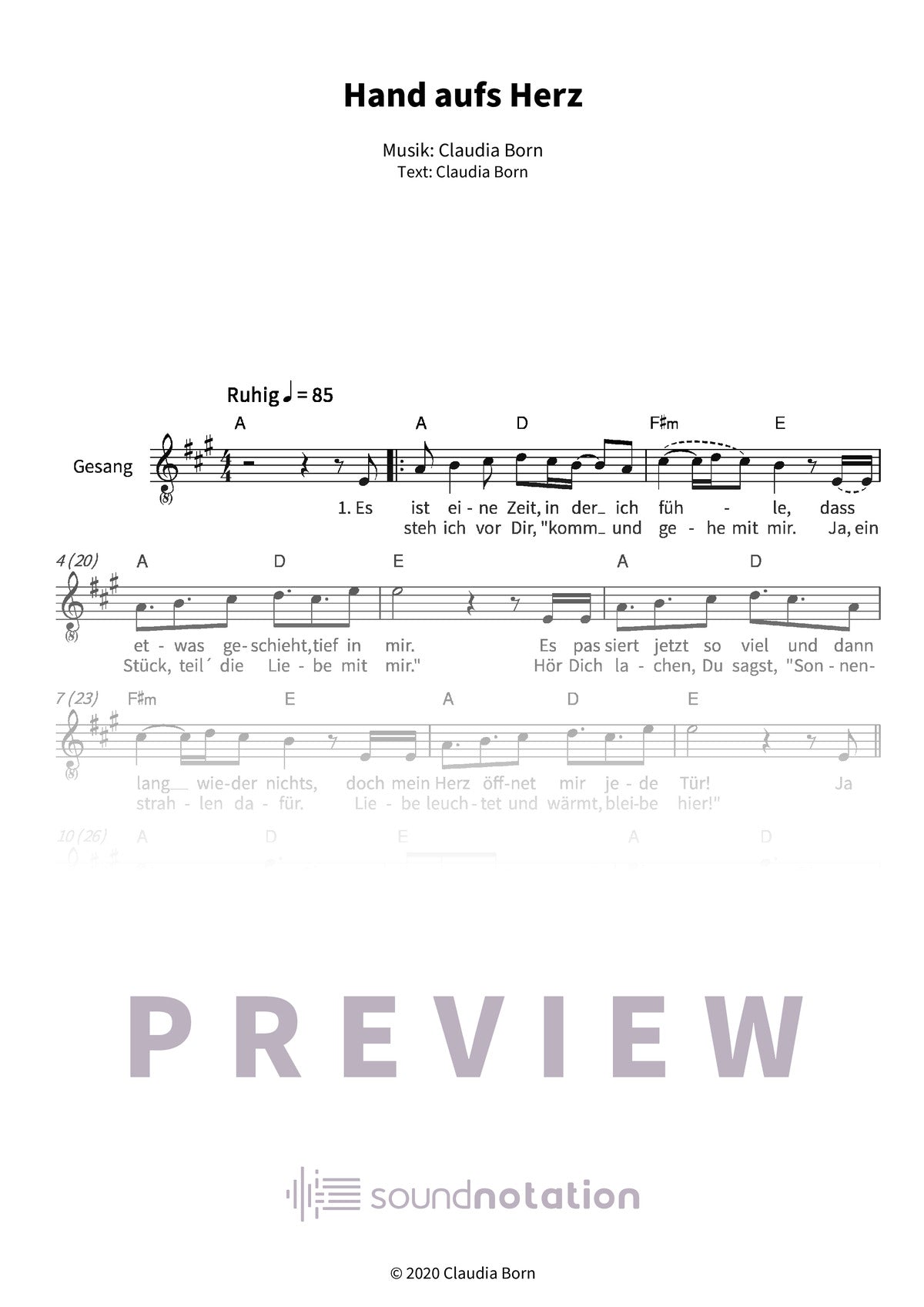 Hand aufs Herz - Preview Page 1
