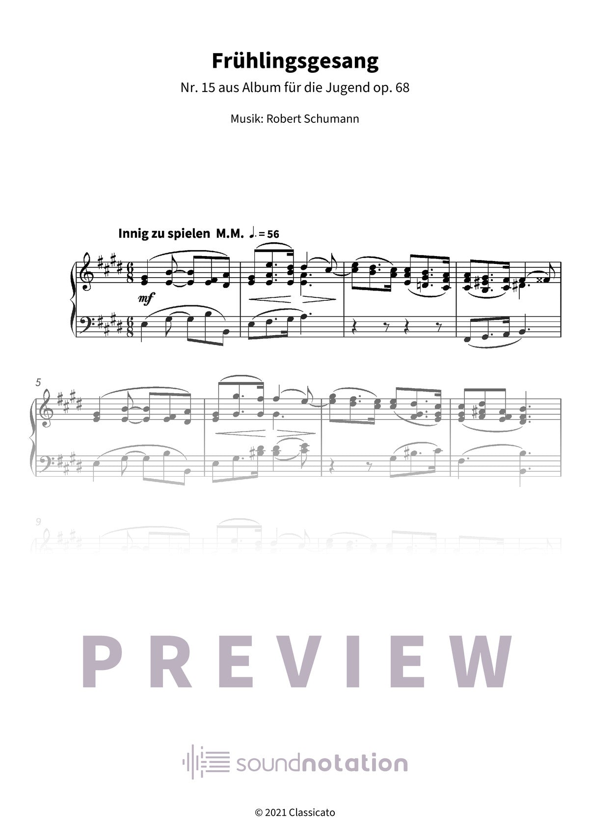 Frühlingsgesang - Preview Page 1