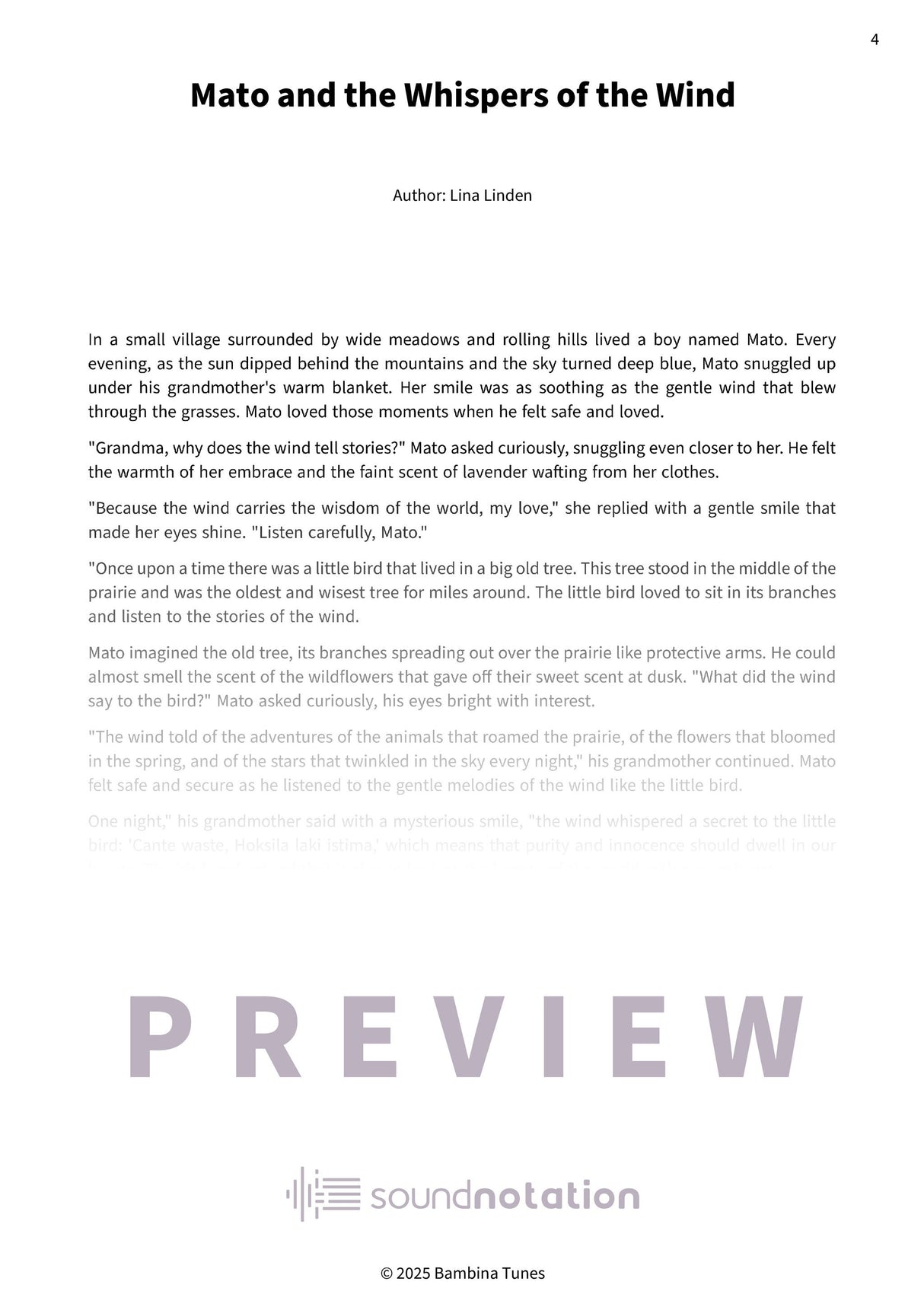 Mato and the Whispers of the Wind - Preview Page 1
