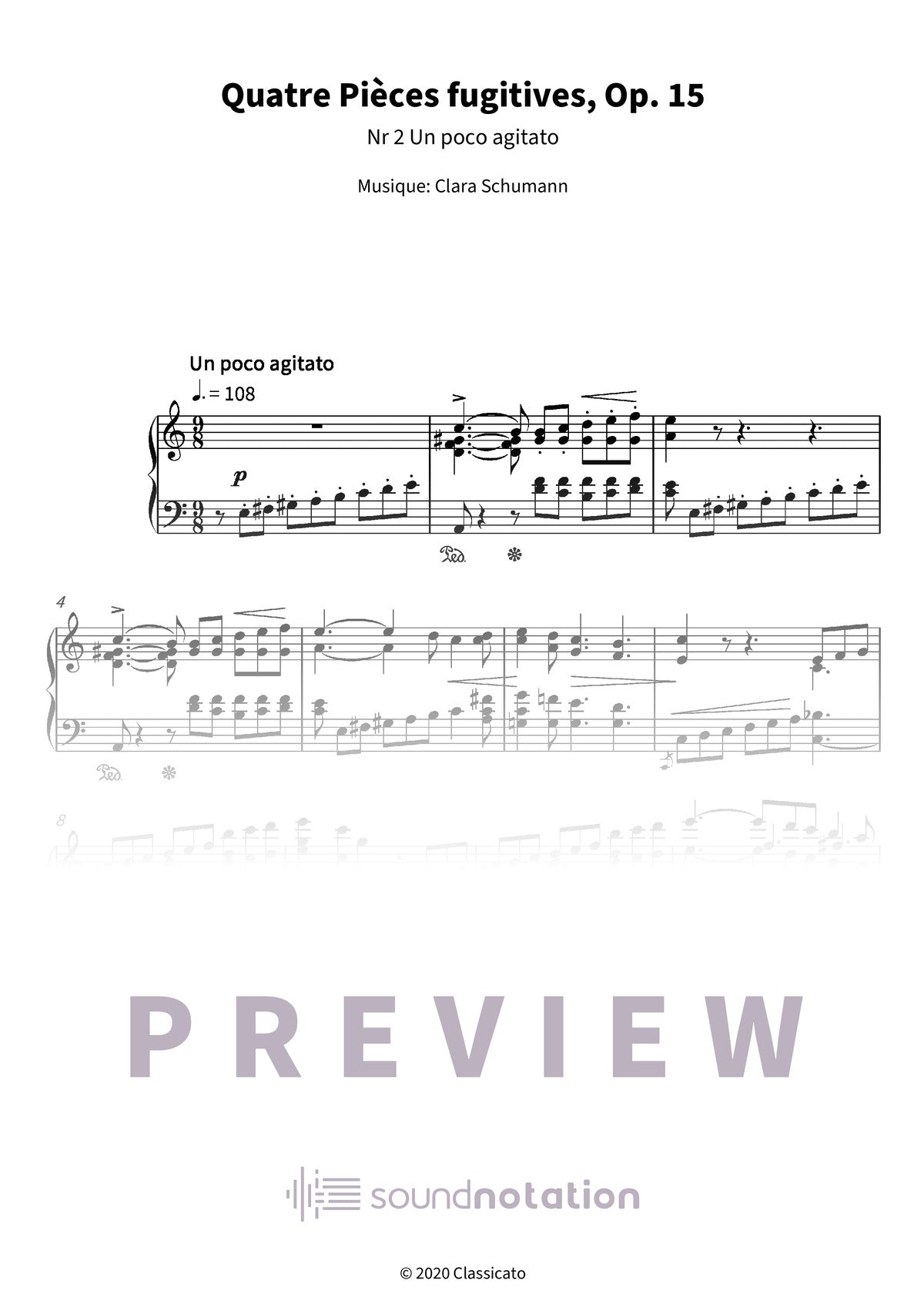 Quatre Pièces fugitives, Op. 15 - Preview Page 1