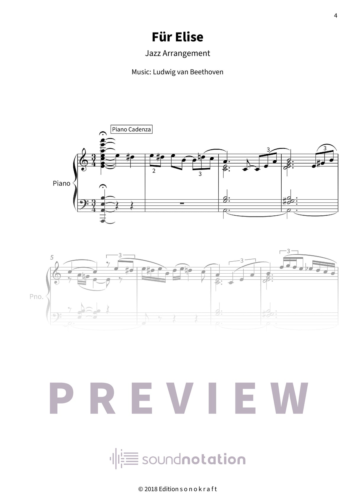Für Elise - Preview Page 1