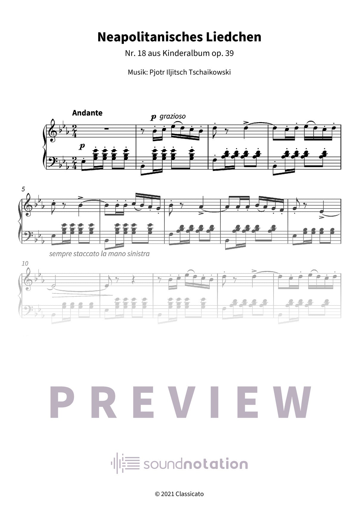 Neapolitanisches Liedchen - Preview Page 1