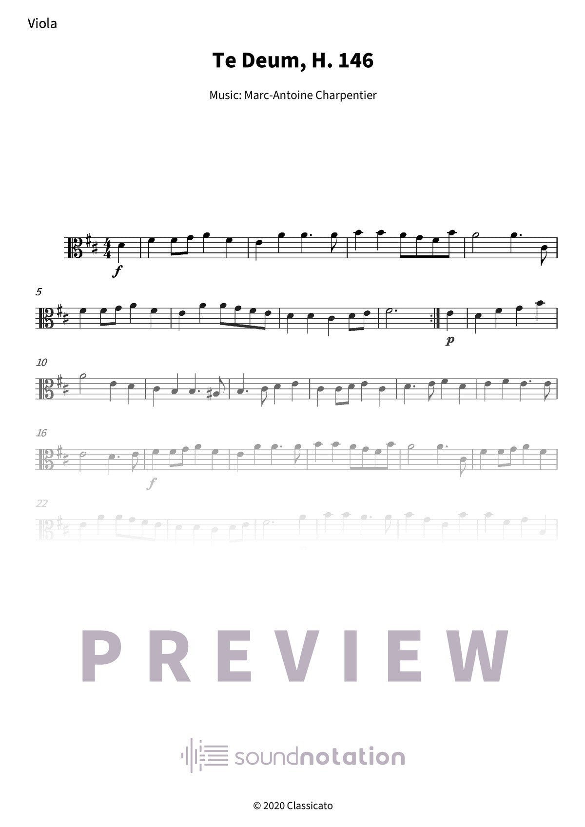 Te Deum - Preview Page 1