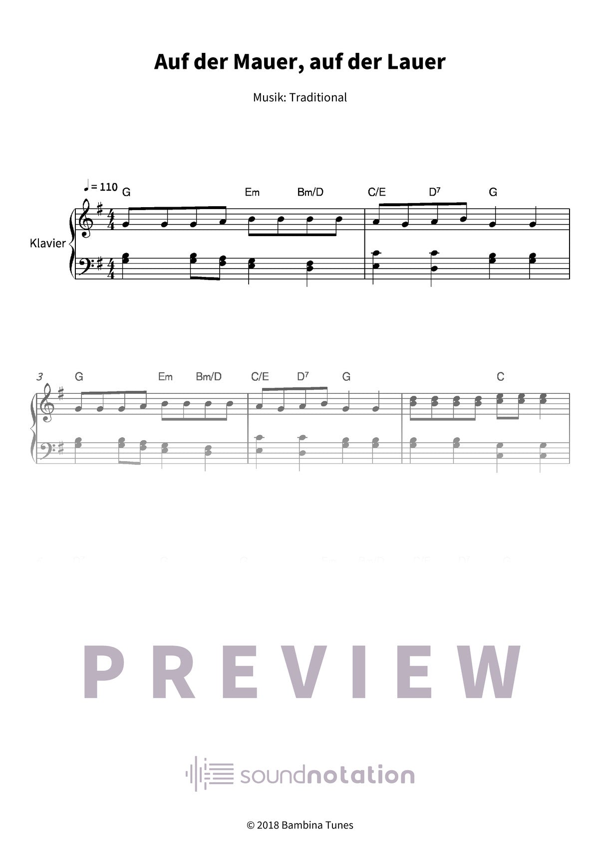 Auf der Mauer, auf der Lauer - Preview Page 1