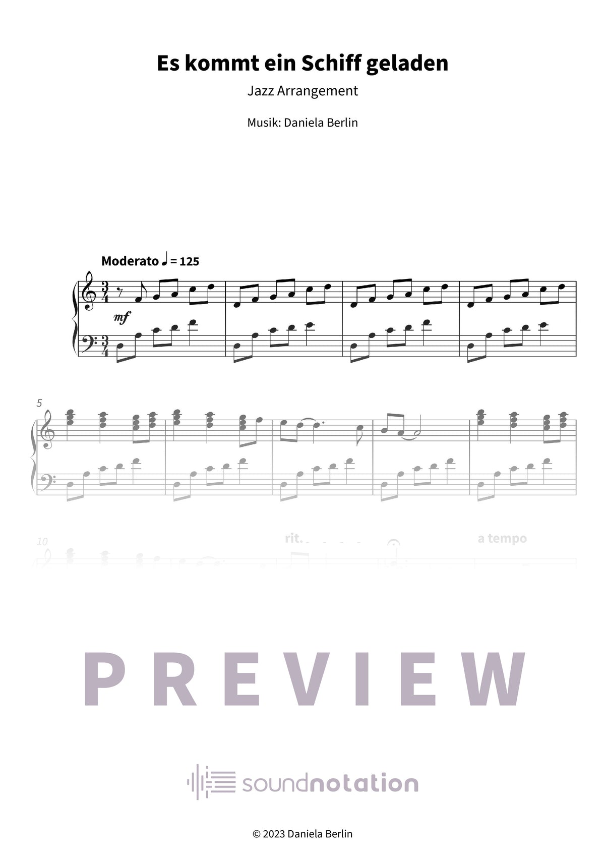 Es kommt ein Schiff geladen - Preview Page 1