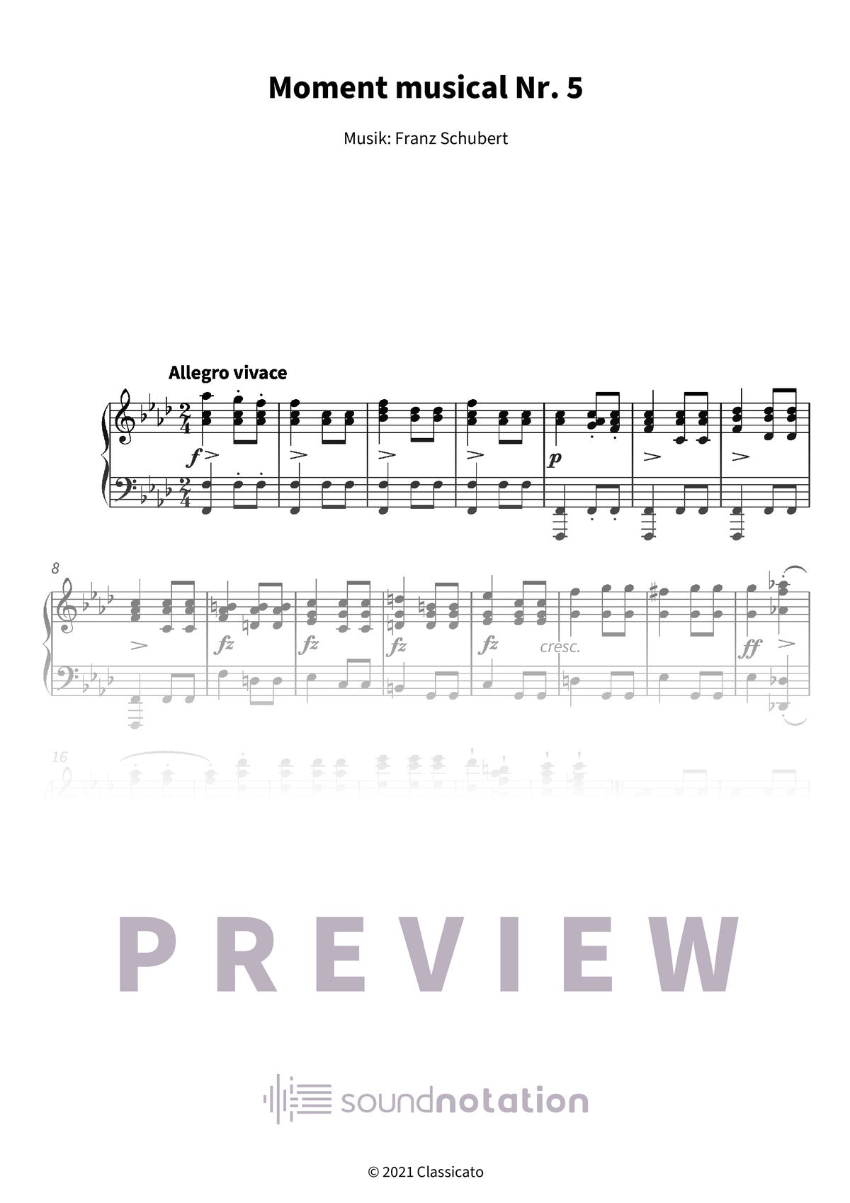 Moment musical Nr. 5 - Preview Page 1