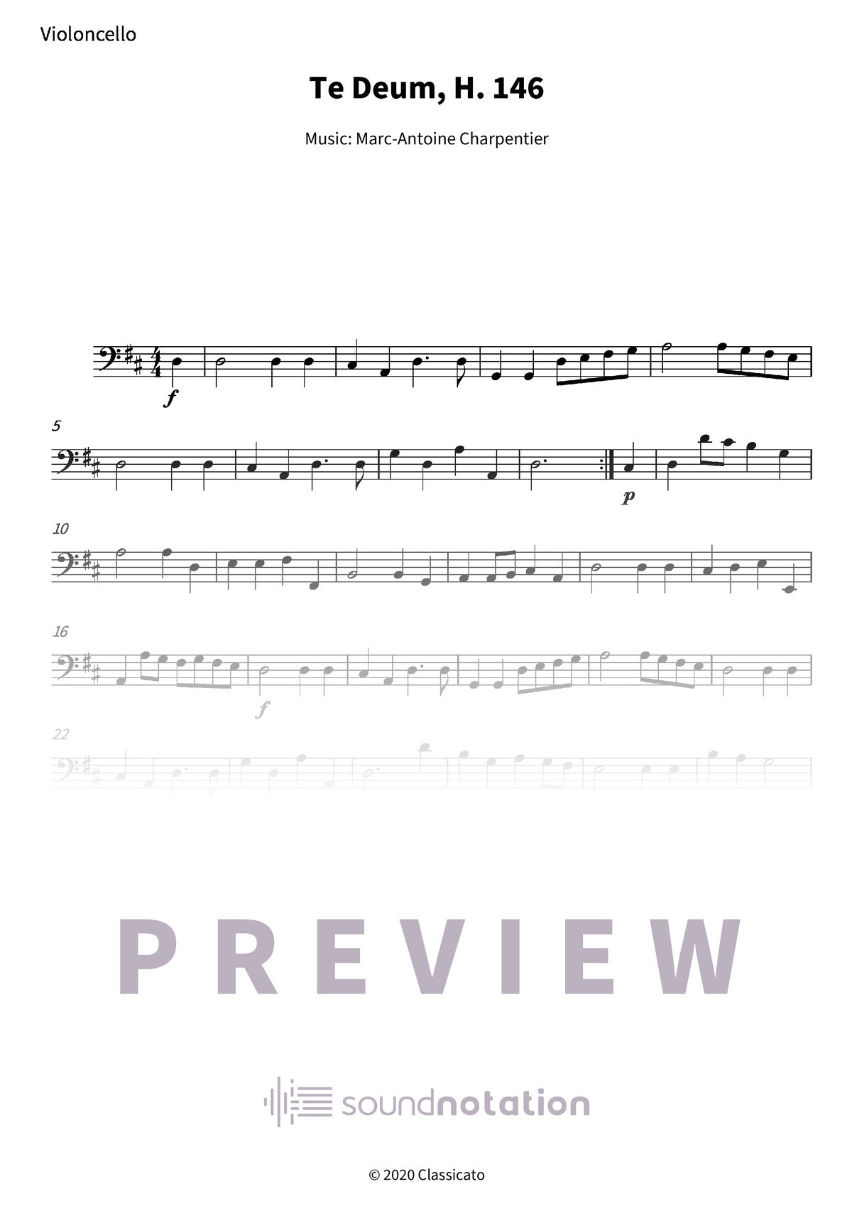 Te Deum - Preview Page 1