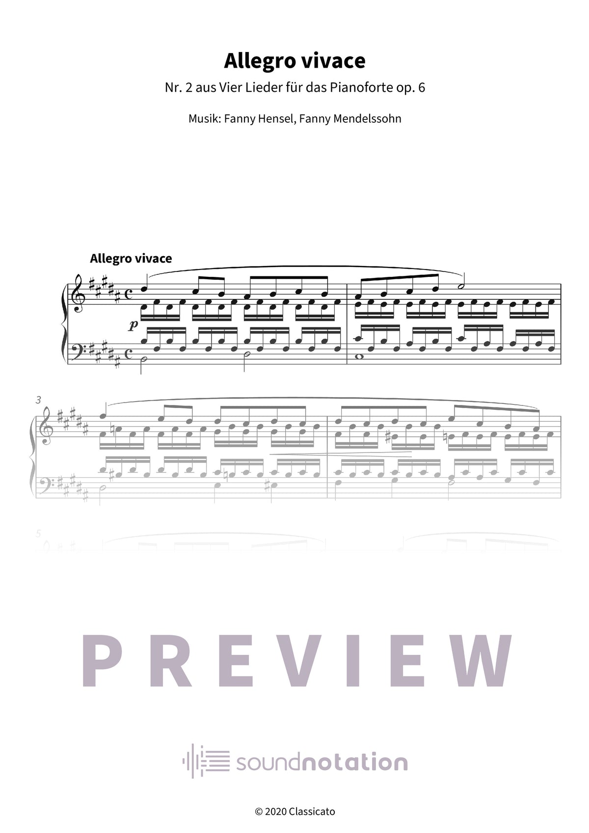 Allegro vivace - Preview Page 1