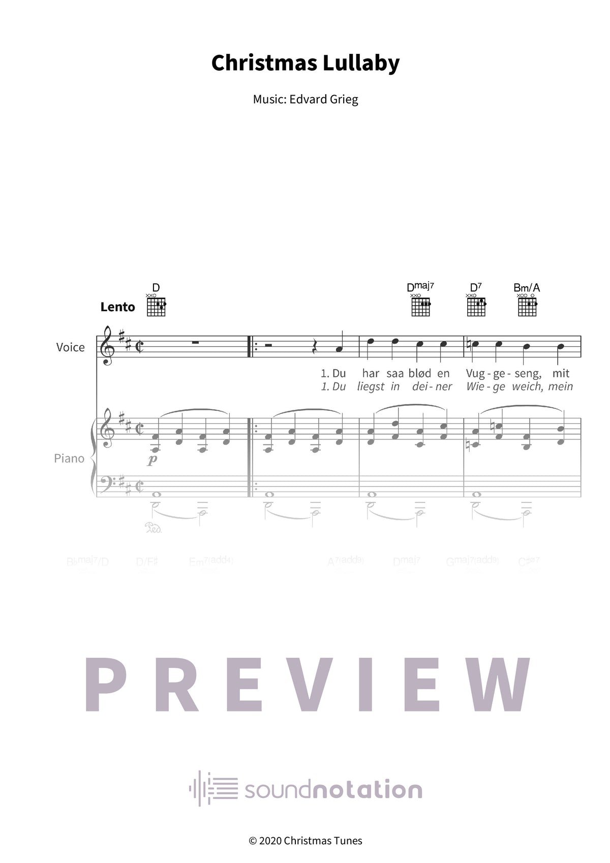 Christmas Lullaby - Preview Page 1
