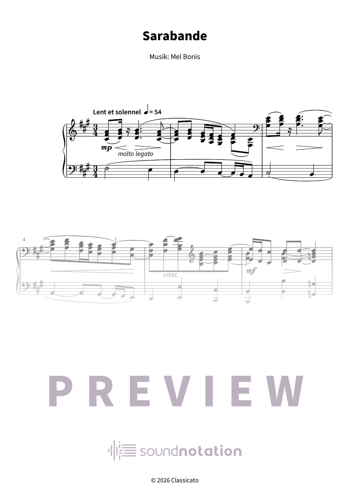 Sarabande - Preview Page 1