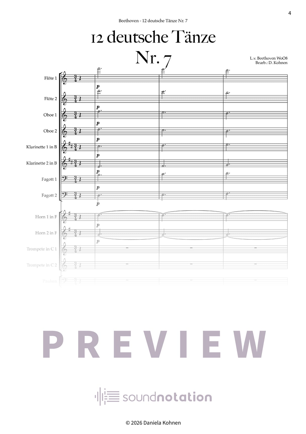 Deutscher Tanz Nr. 7 - Preview Page 1