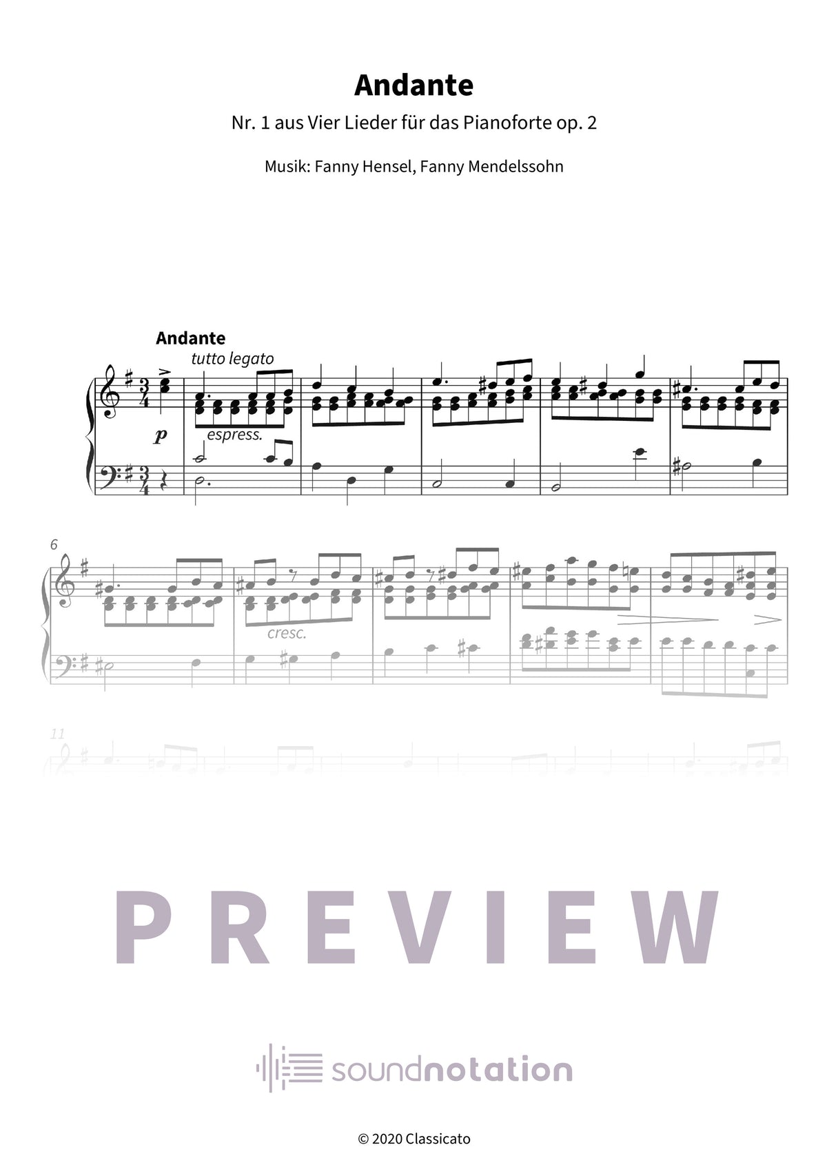 Andante - Preview Page 1
