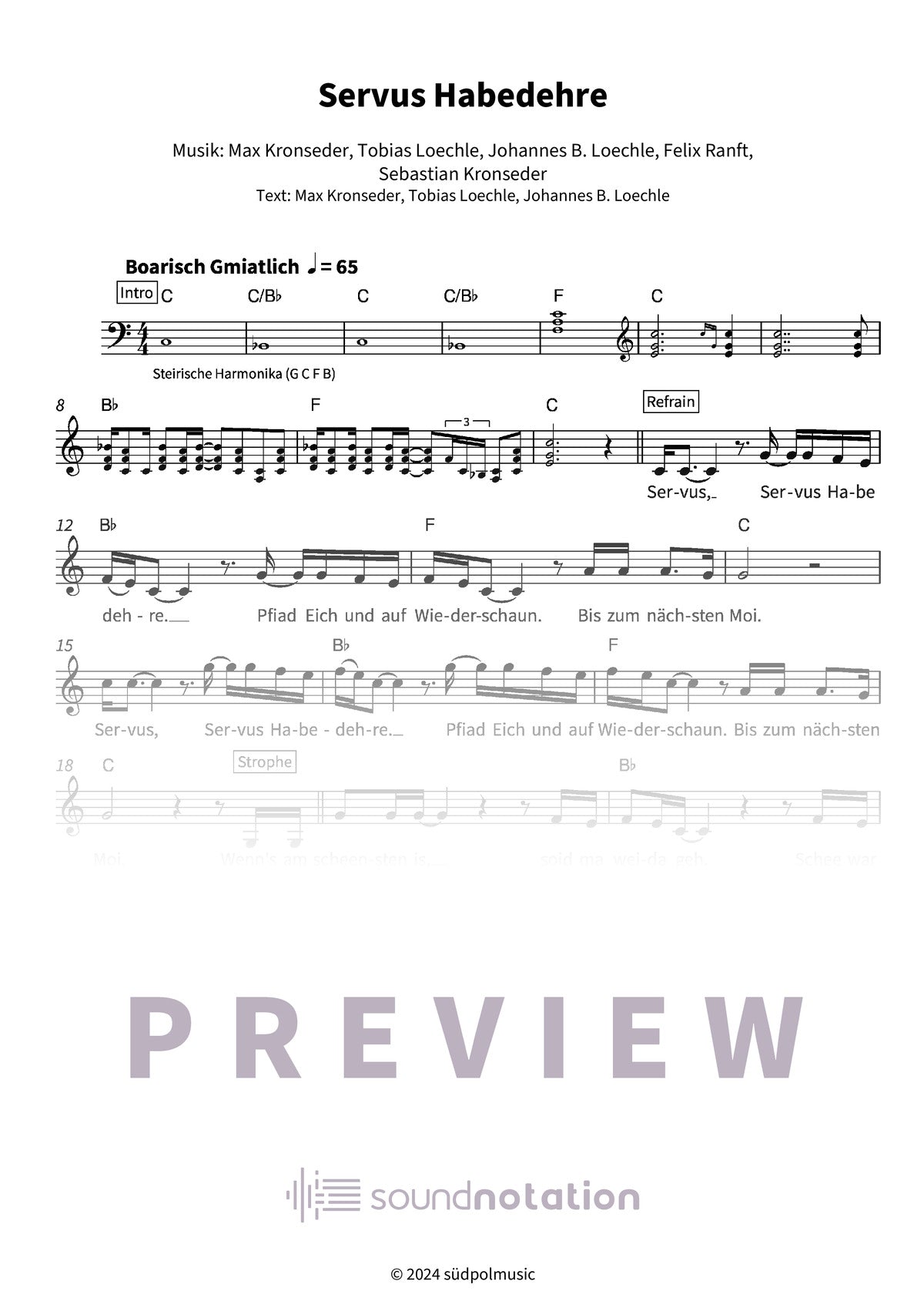 Servus Habedehre - Preview Page 1
