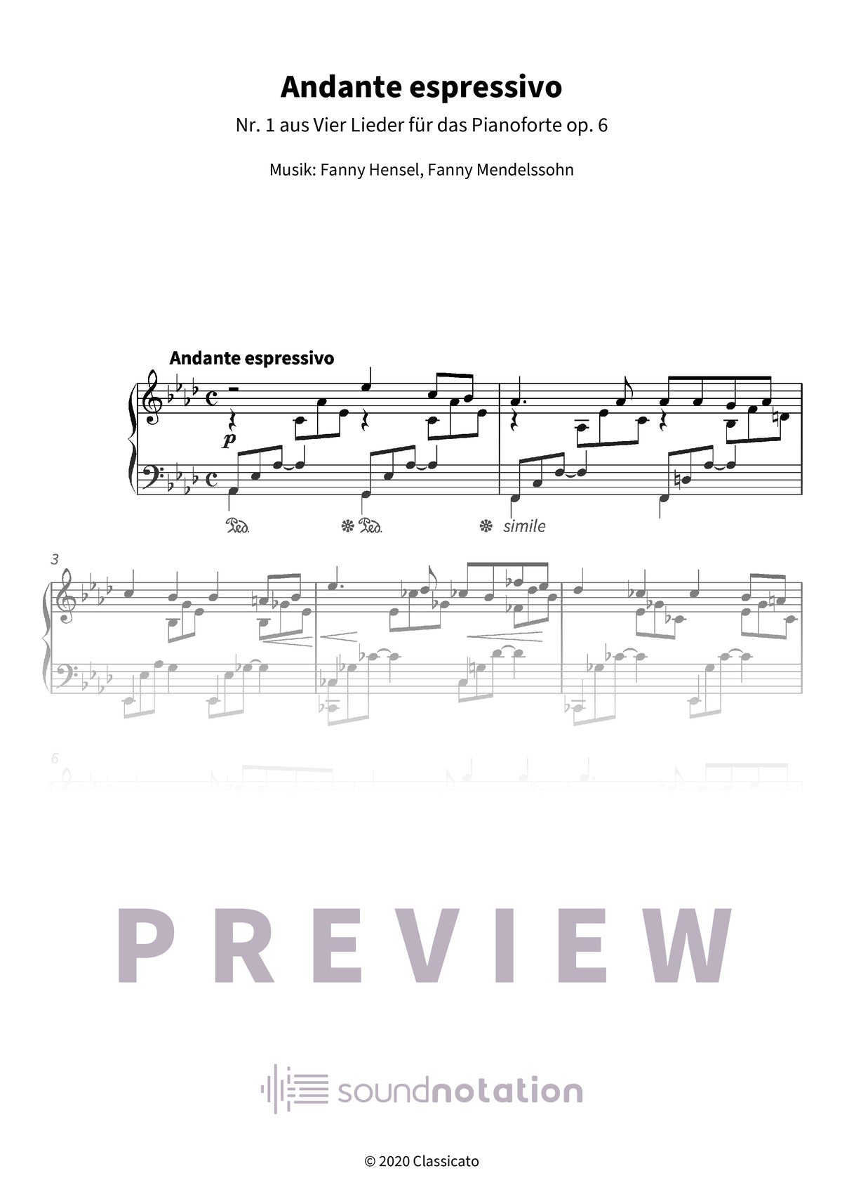 Andante espressivo - Preview Page 1