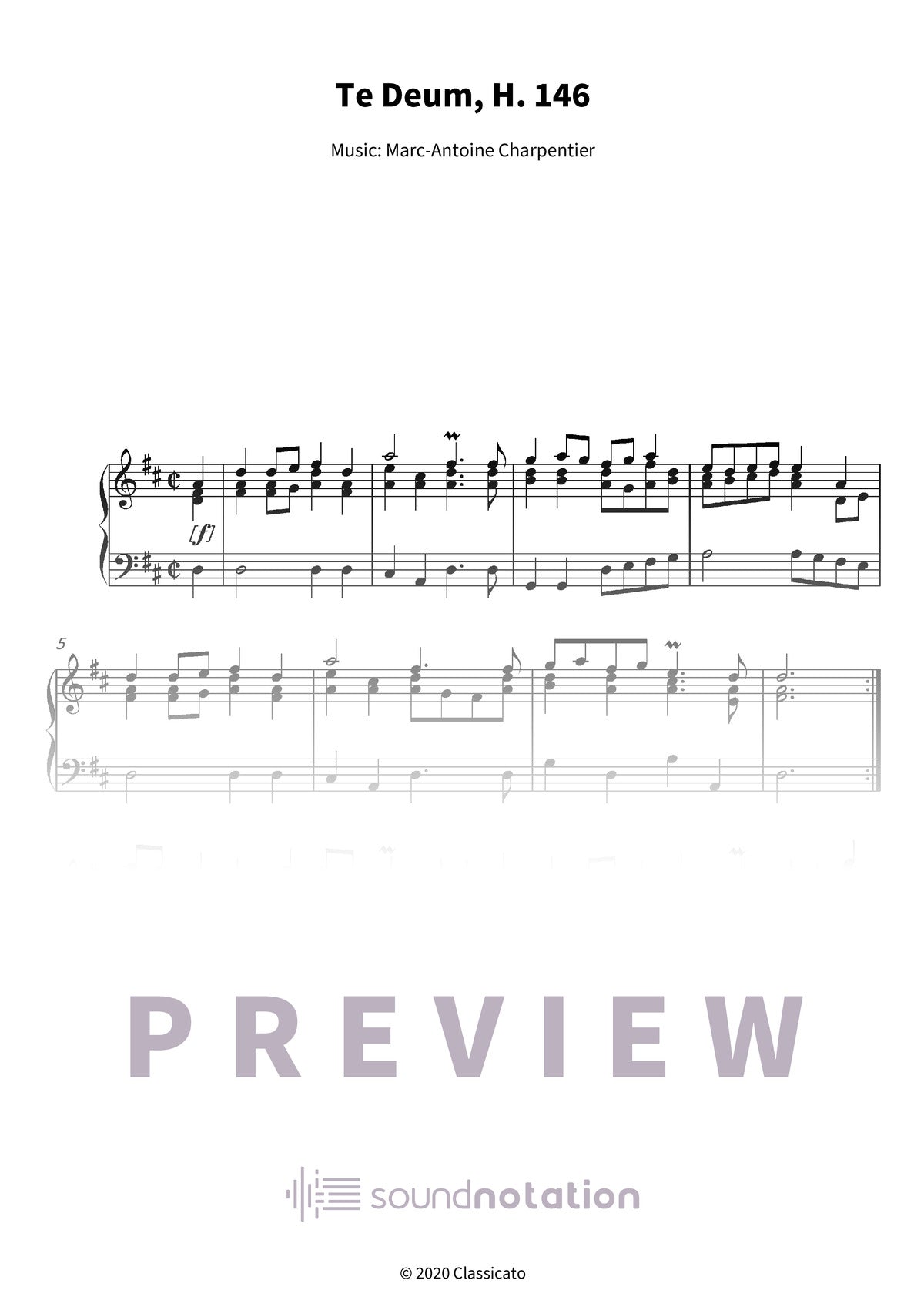 Te Deum - Preview Page 1