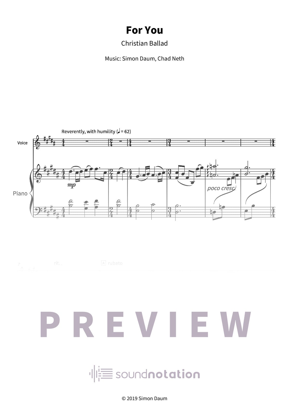 For You - Preview Page 1