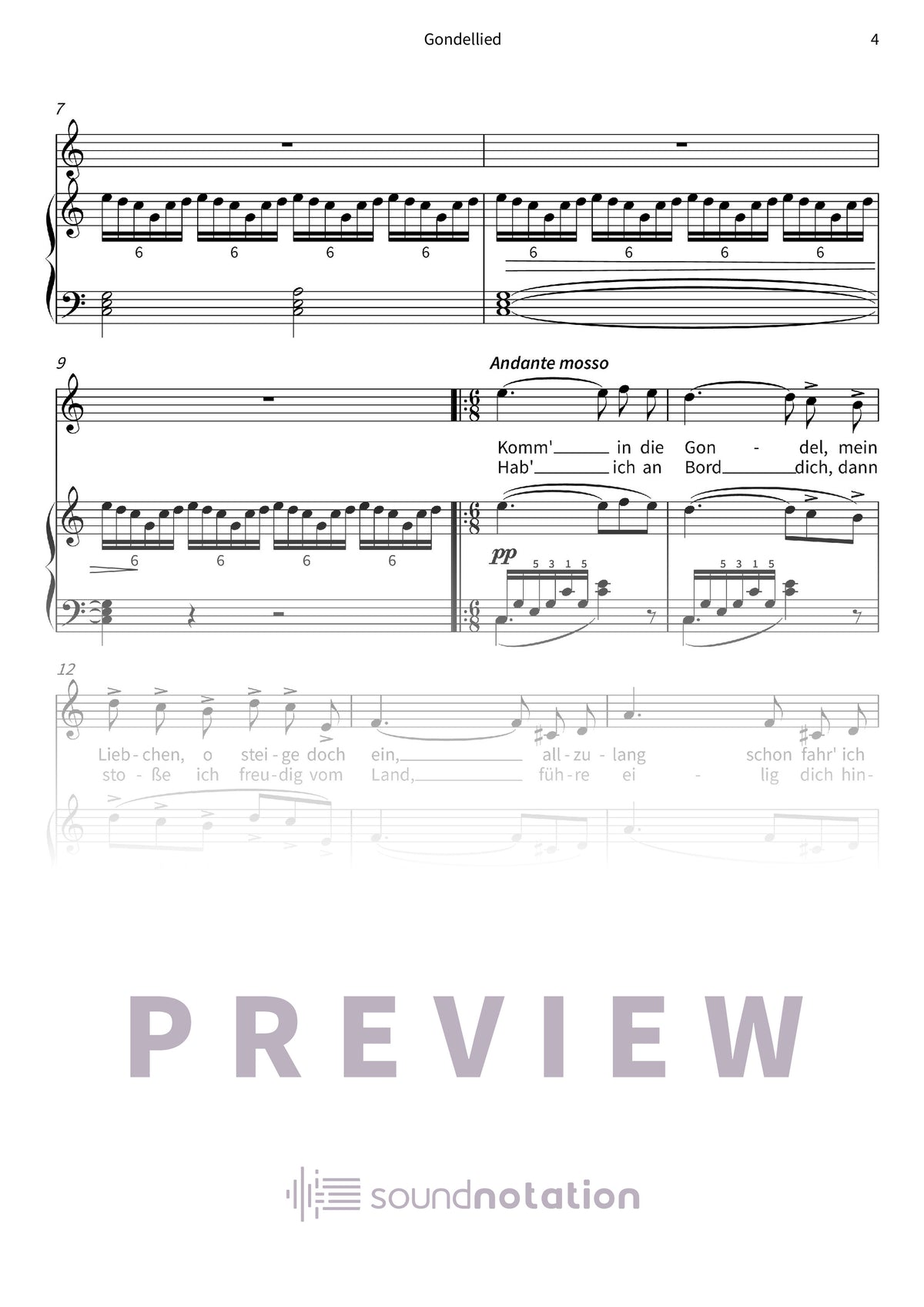 Gondellied - Preview Page 2