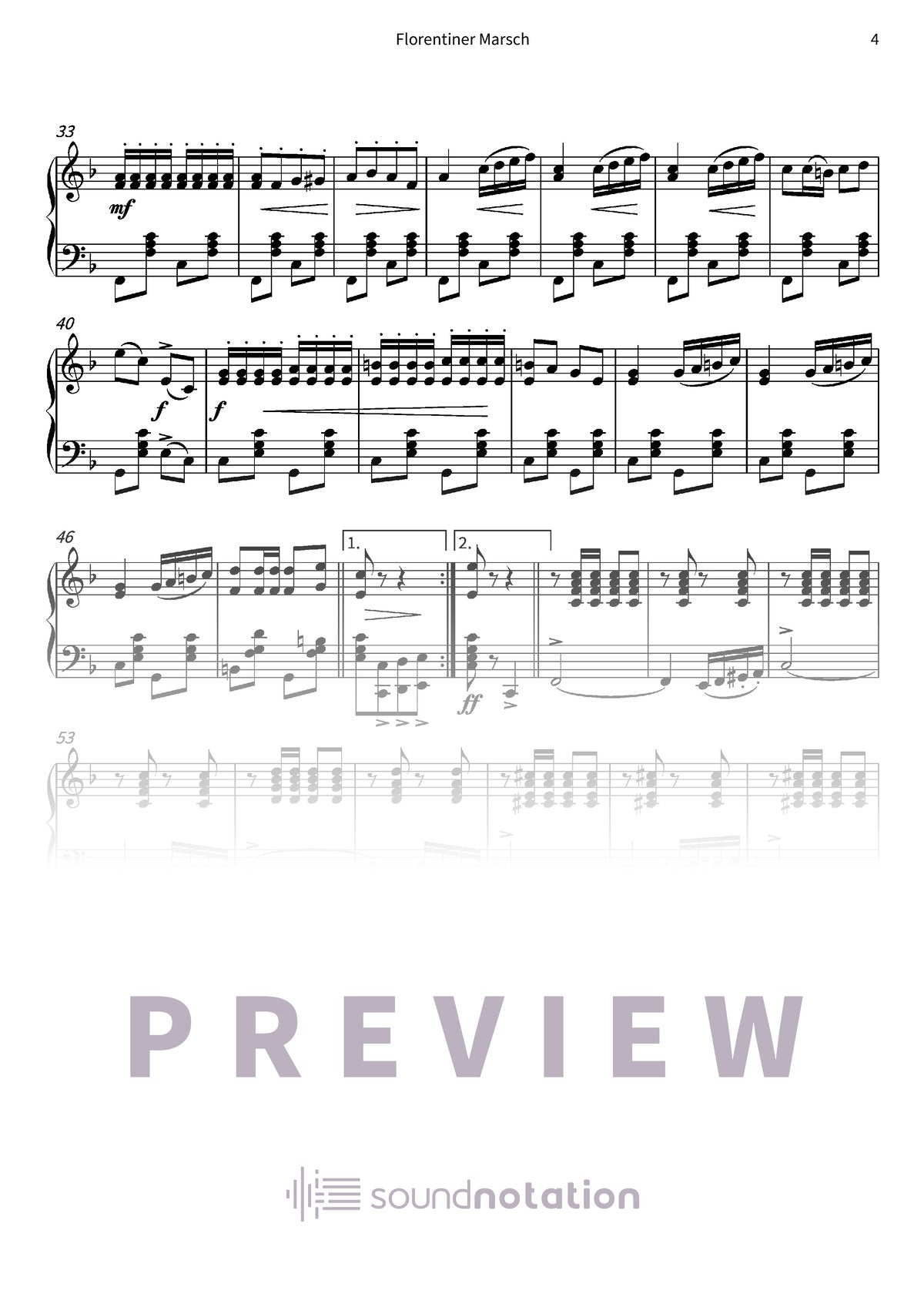 Florentiner Marsch - Preview Page 2