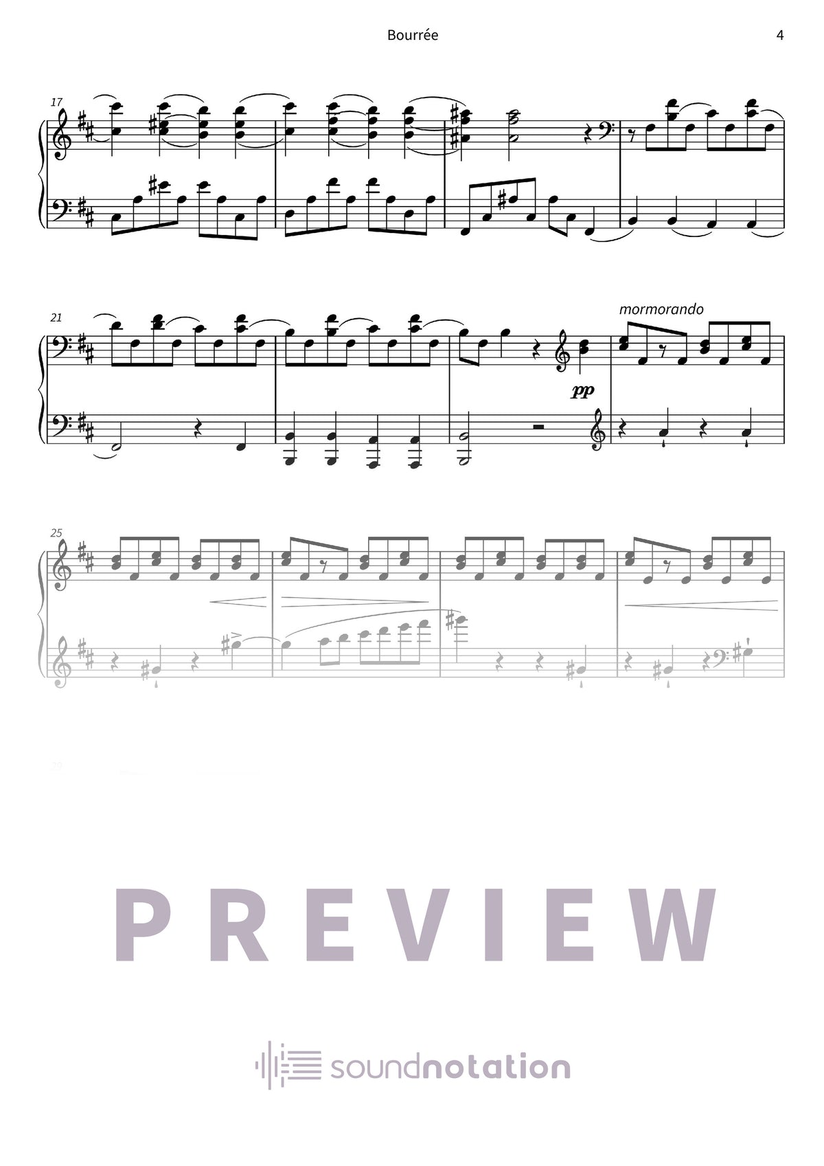 Bourrée - Preview Page 2
