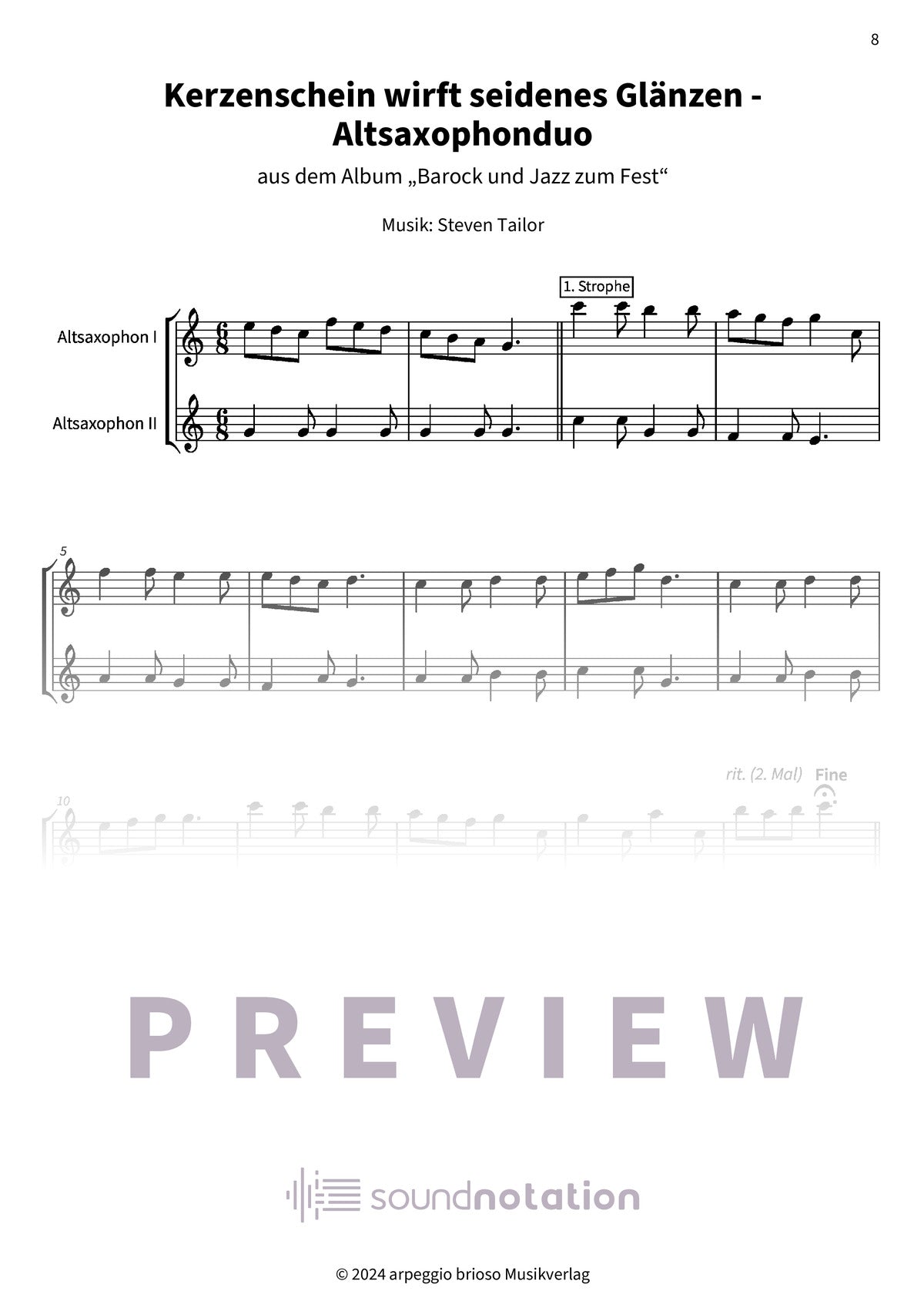 Kerzenschein wirft seidenes Glänzen - Preview Page 2