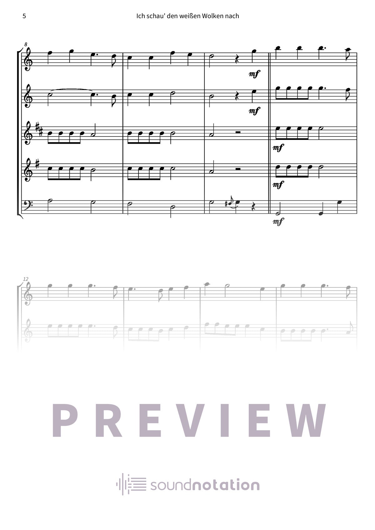Ich schau' den weißen Wolken nach - Preview Page 2