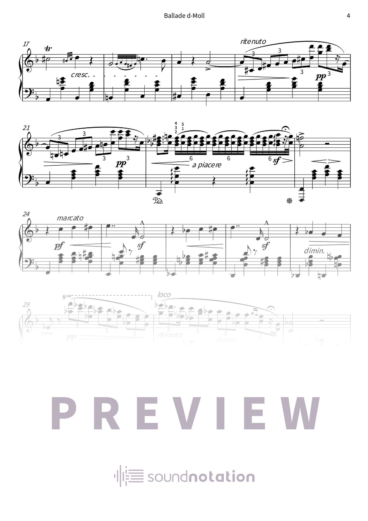 Ballade d-Moll - Preview Page 2