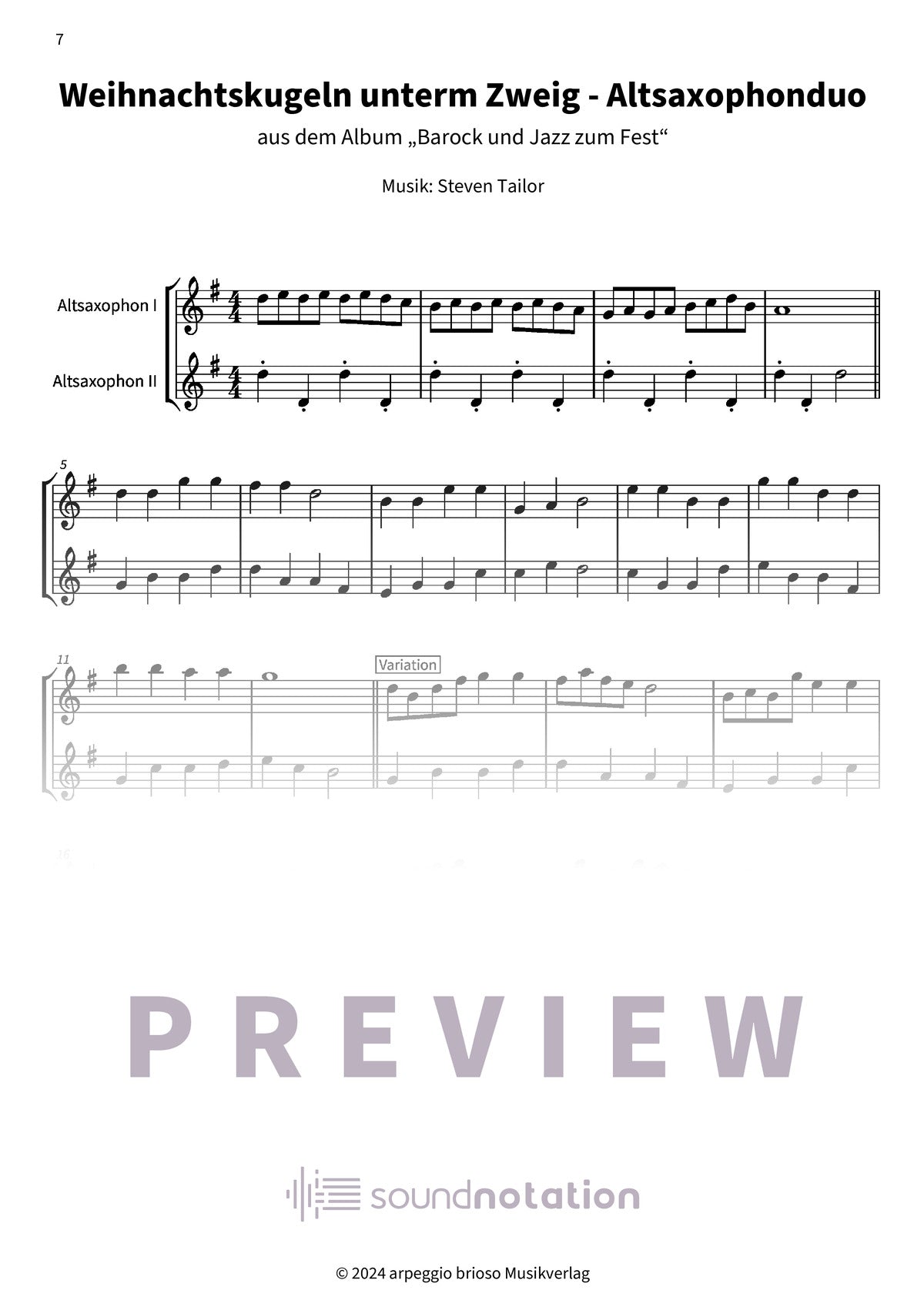 Weihnachtskugeln unterm Zweig - Preview Page 2