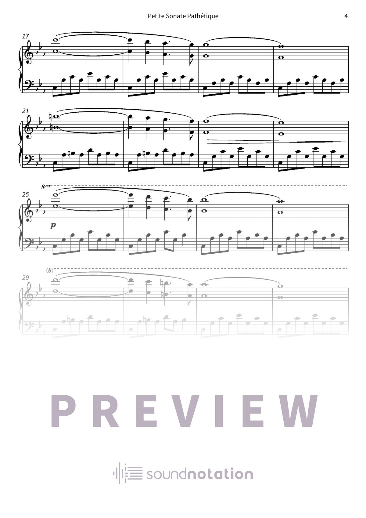 Petite Sonate Pathétique - Preview Page 2