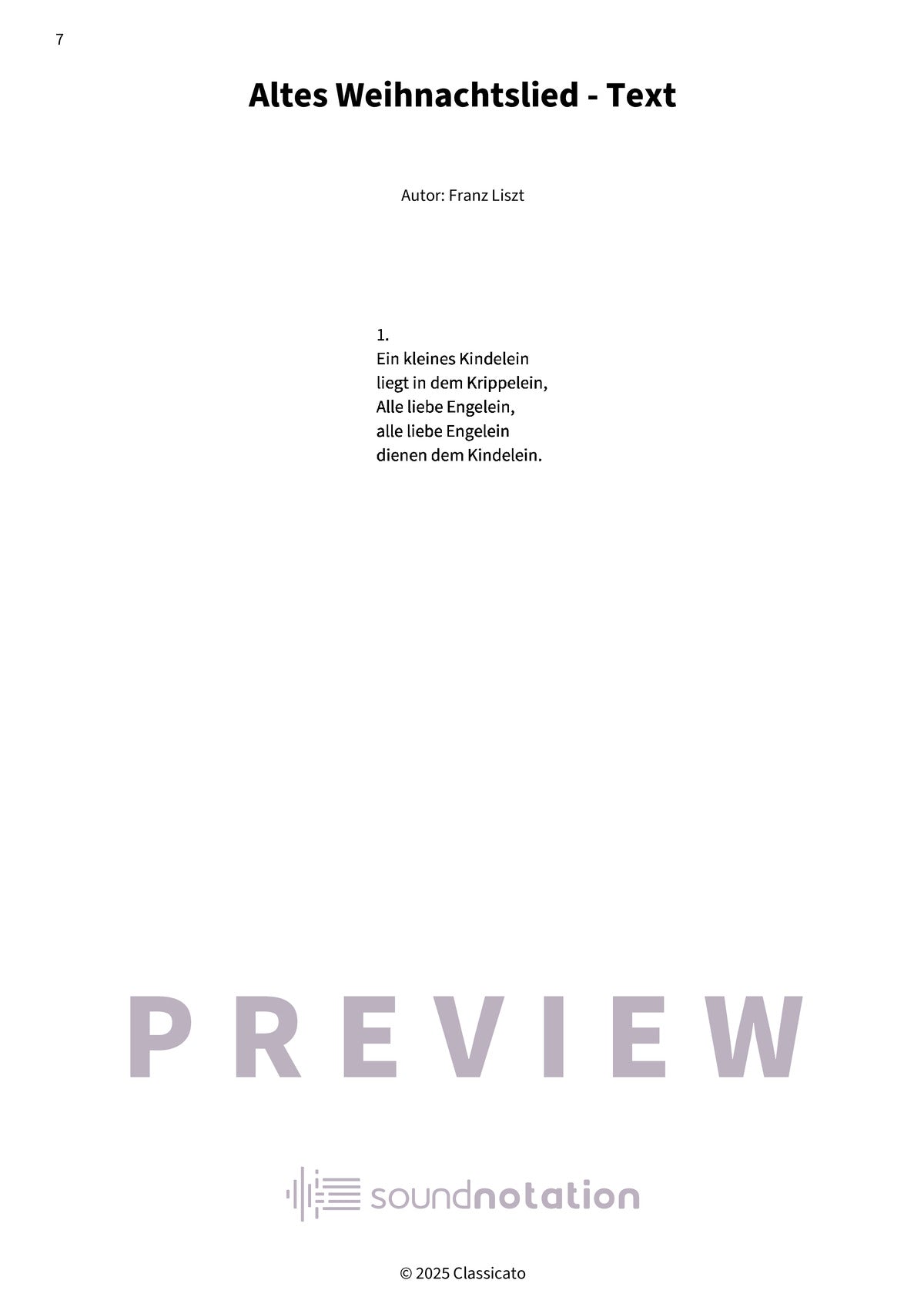 Altes Weihnachtslied - Preview Page 2