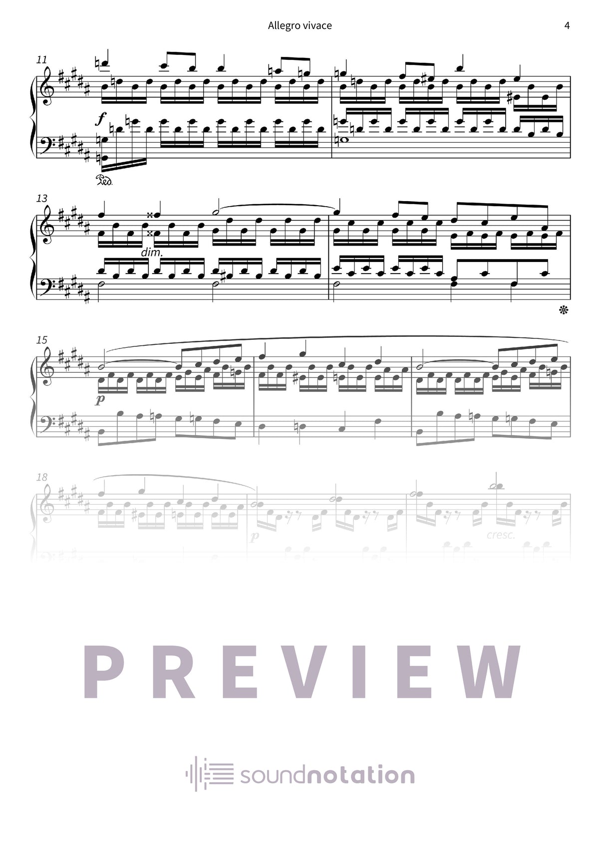 Allegro vivace - Preview Page 2