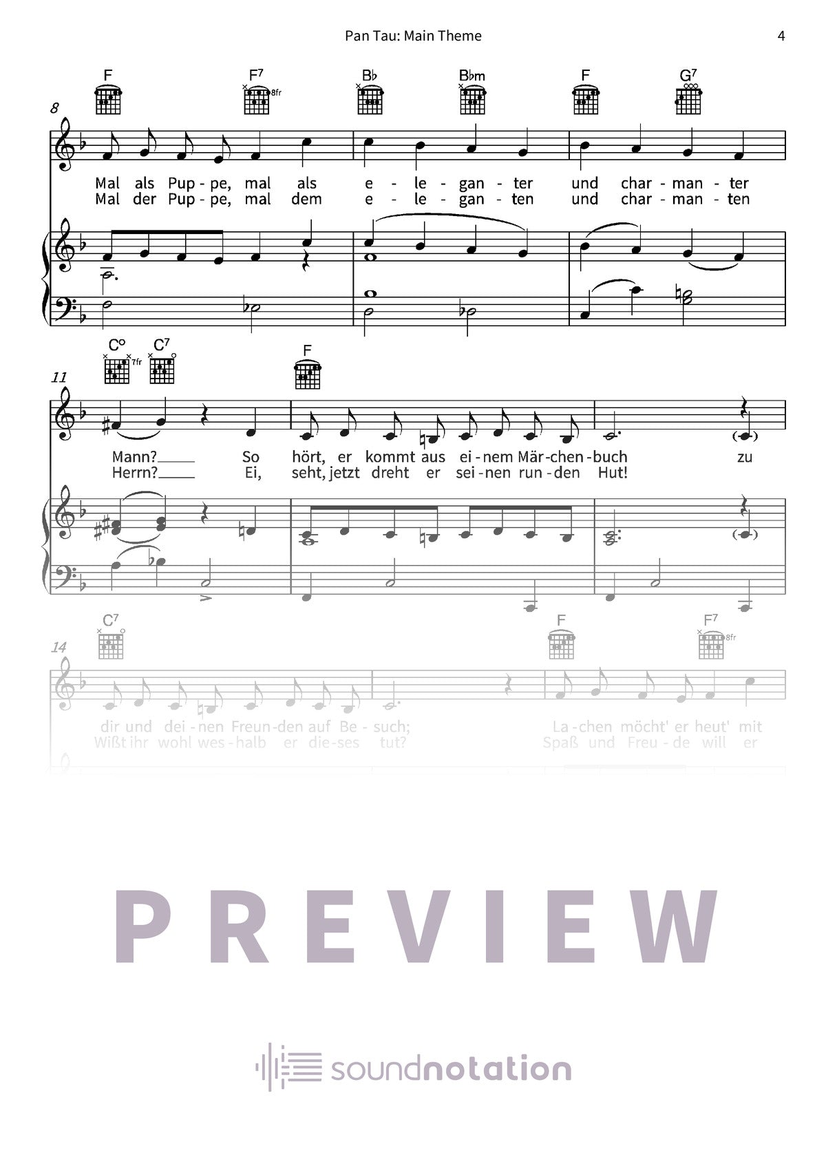 Pan Tau: Main Theme - Preview Page 2