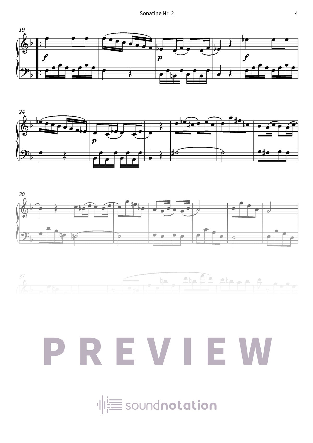 Sonatine Nr. 2 - Preview Page 2