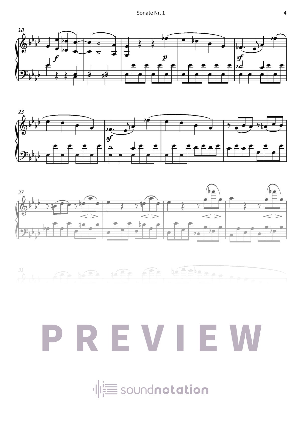 Sonate Nr. 1 - Preview Page 2
