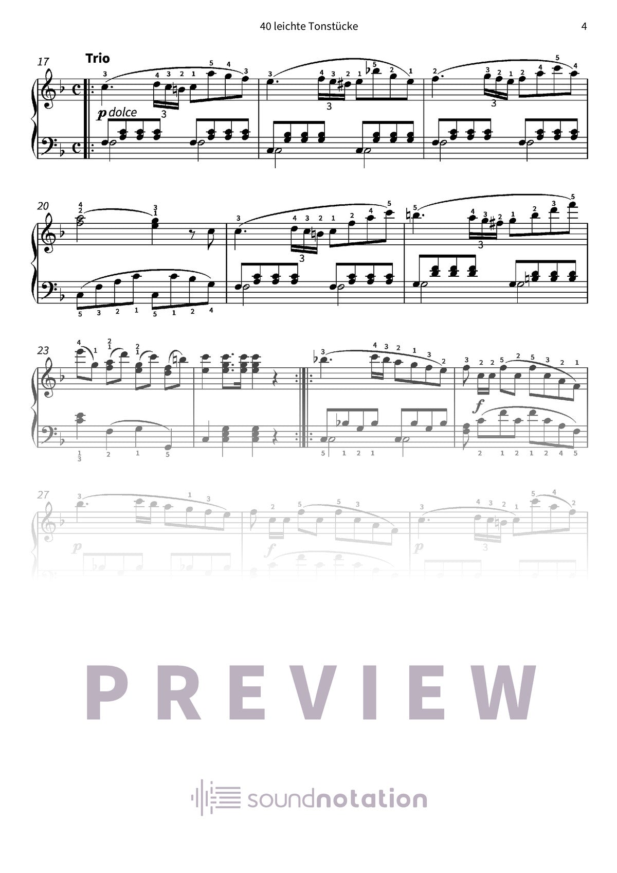 40 leichte Tonstücke - Preview Page 2