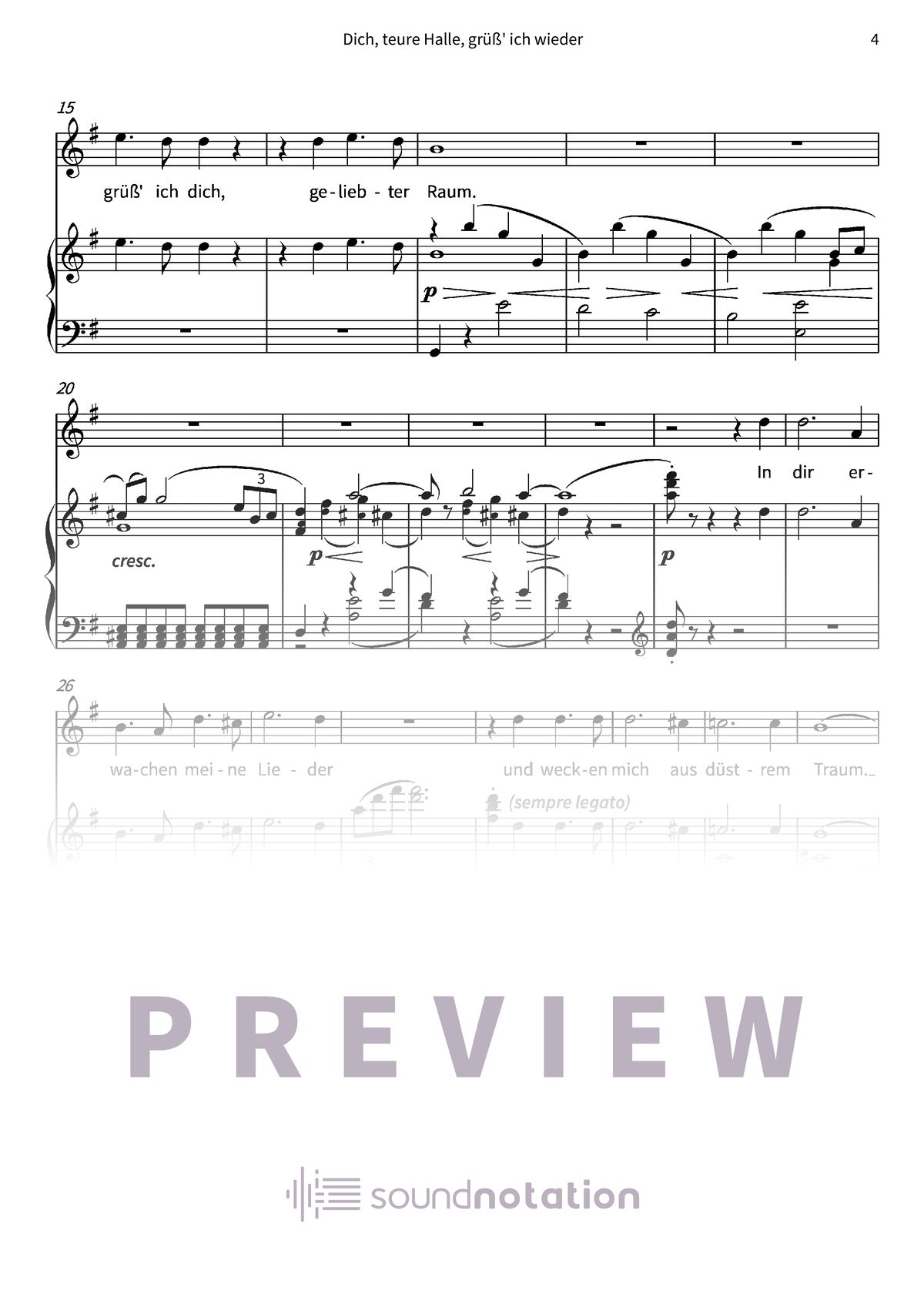 Dich, teure Halle, grüß' ich wieder - Preview Page 2