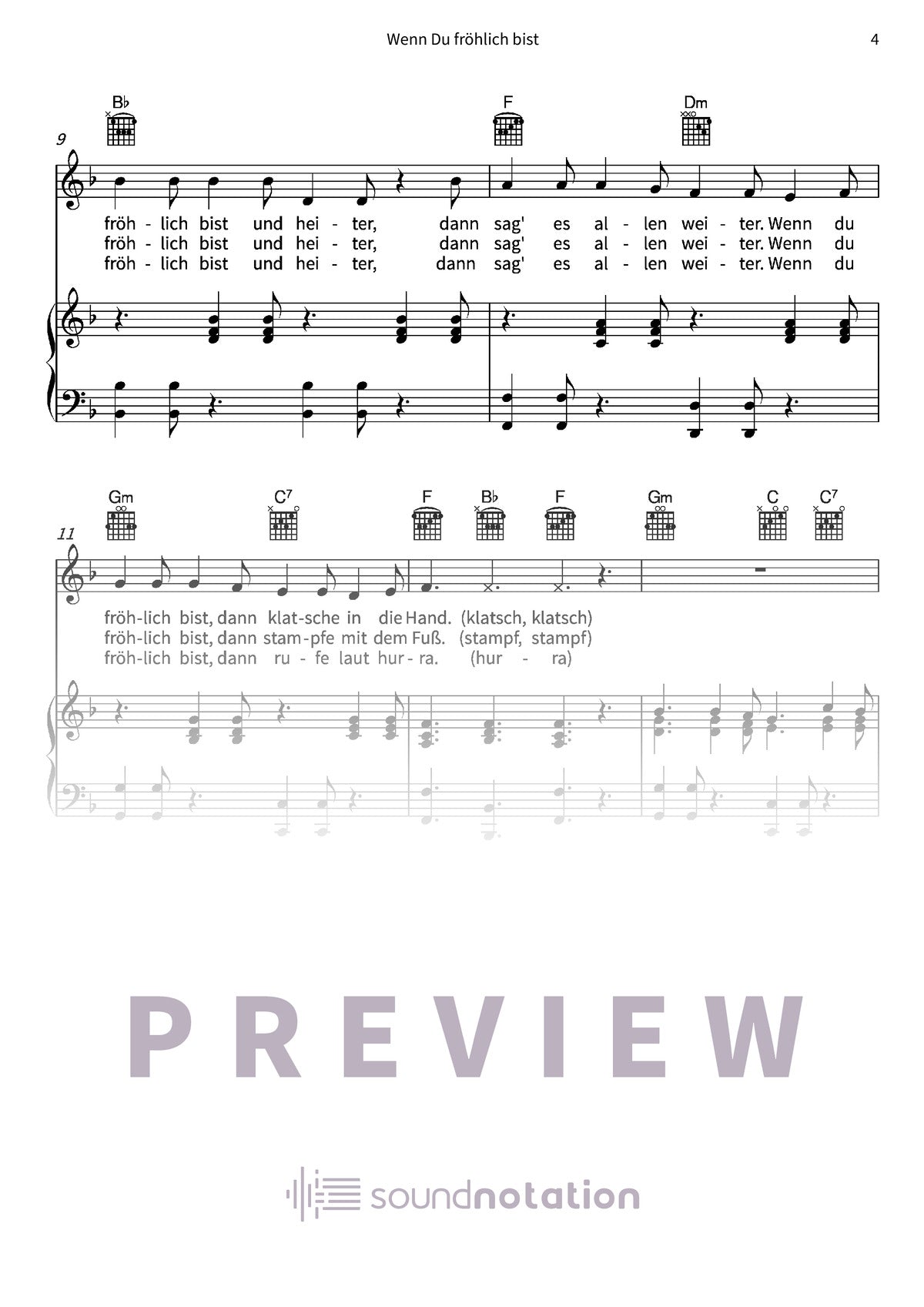 Wenn Du fröhlich bist - Preview Page 2