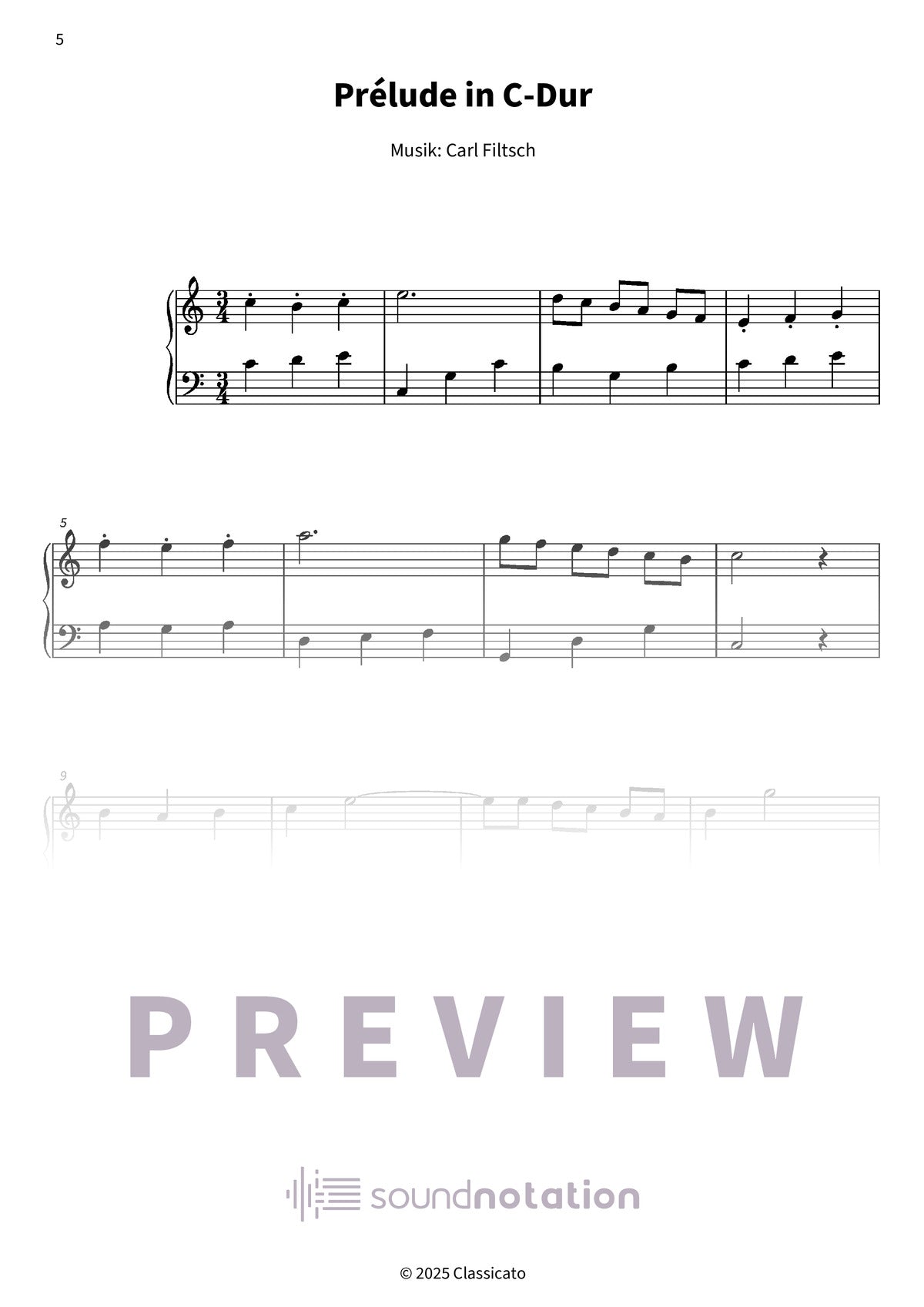 Sechs Préludes - Preview Page 2