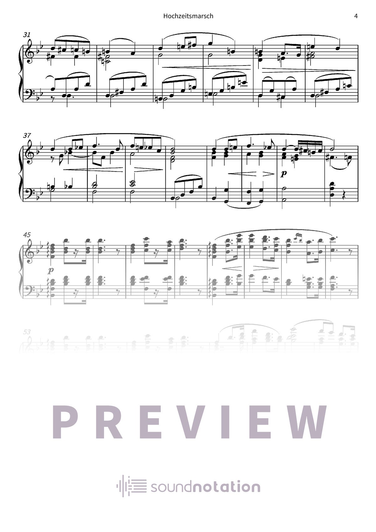 Hochzeitsmarsch - Preview Page 2