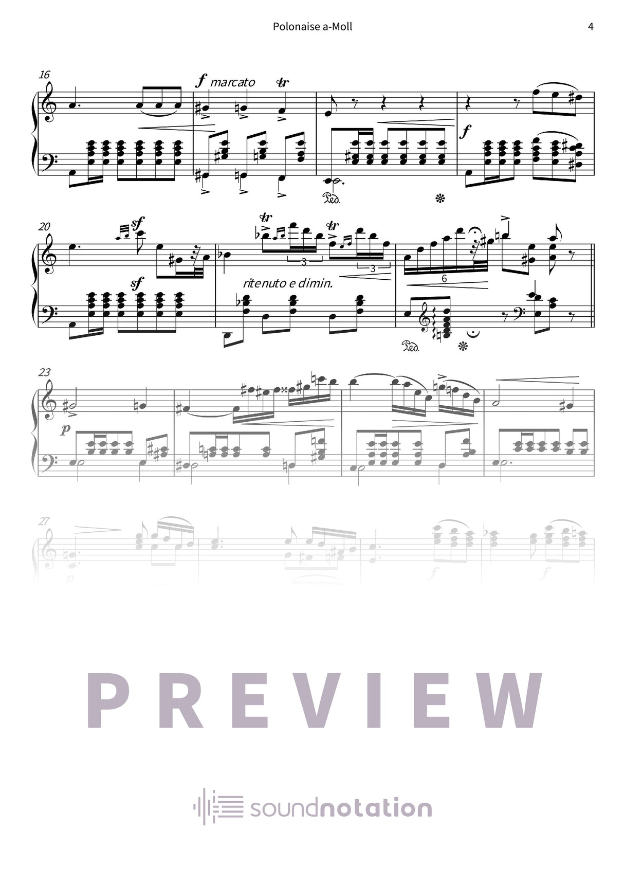 Polonaise a-Moll - Preview Page 2