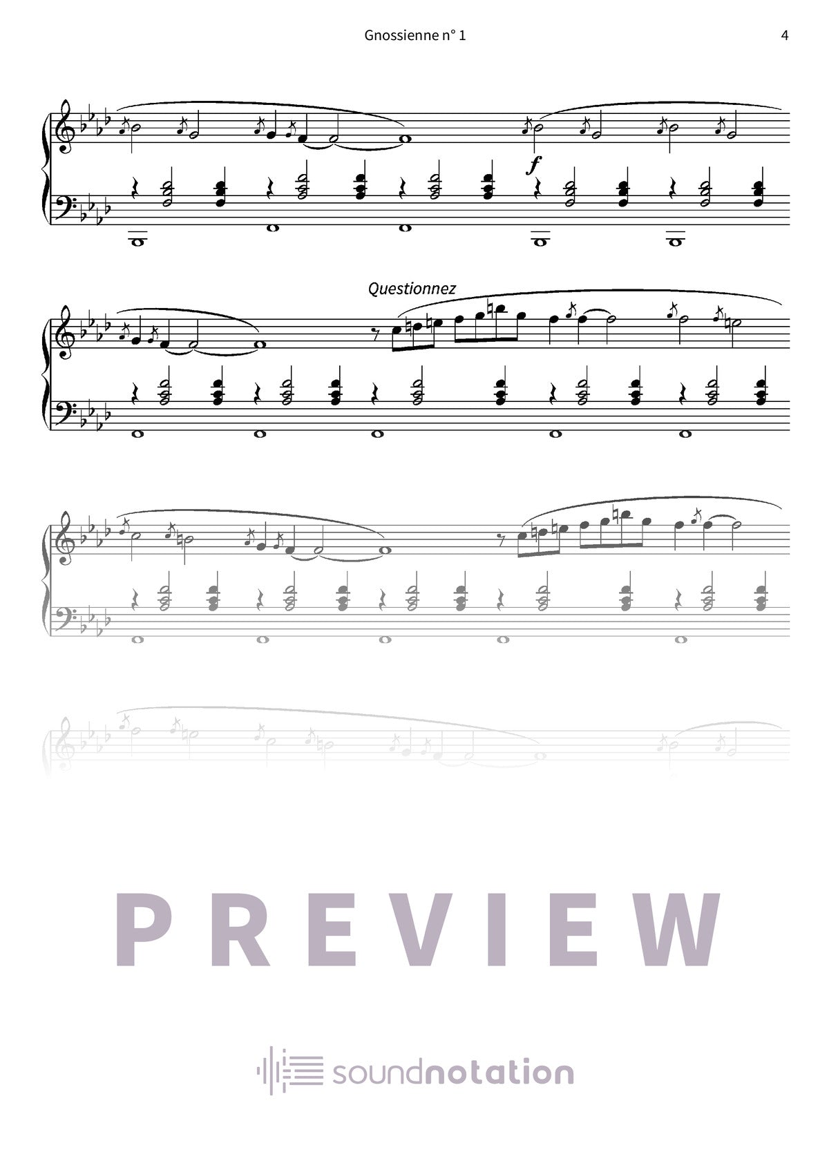 Gnossienne n° 1 - Preview Page 2