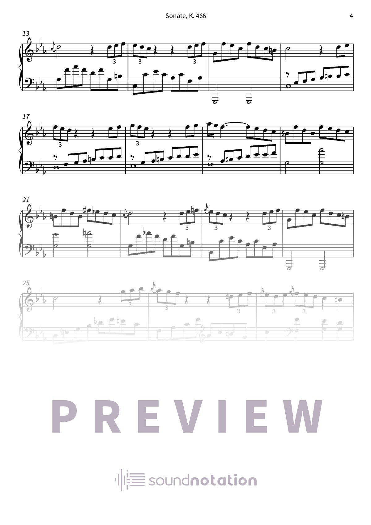 Sonate K. 466 - Preview Page 2